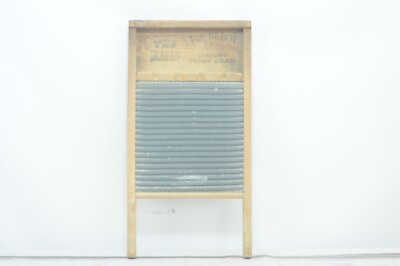 Vintage Zinc And Wood Washboard National Washboard Co No 725