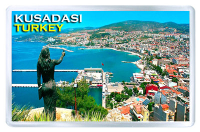 KUSADASI TURKEY MOD2 FRIDGE MAGNET SOUVENIR IMAN NEVERA