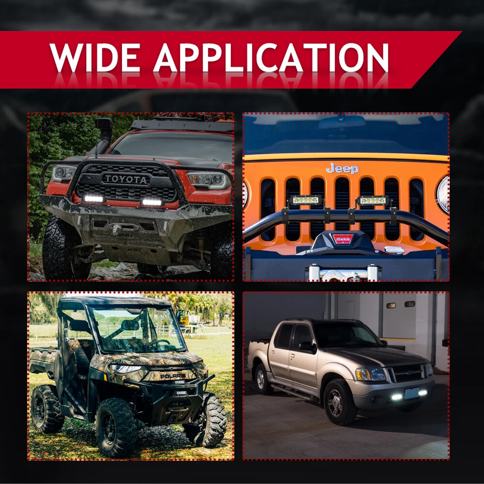 Kit de cables de barra de luz de rejilla LED (2x barra de luz de 6"") para camioneta Ram 1500 2019-2024 Foto 4 de 4