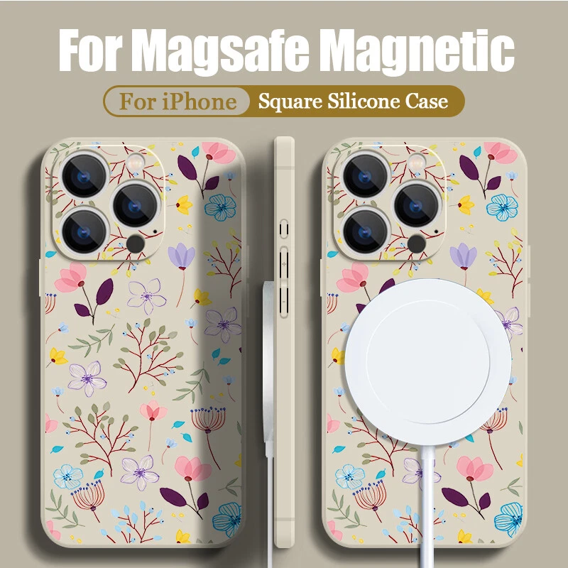 For Apple iPhone 15 Pro Max 14 13 12 11 Magnetic Flower Phone Case MagSafe Cover - Image 2 of 4