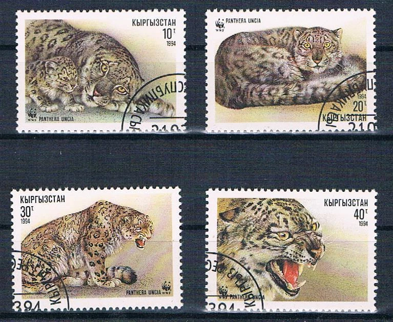 G/ 3   WWF, Wildtiere, Kirgistan, Satz komplett /o - Bild 1 von 1