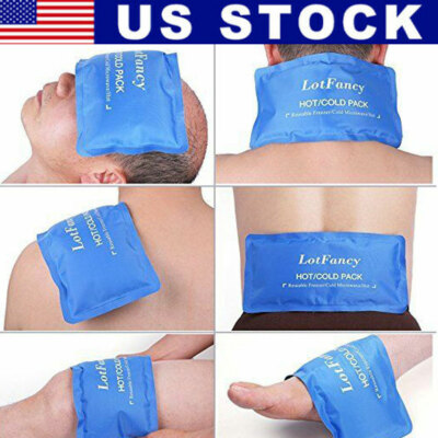 #ad 2pc Gel Ice Packs Reusable Hot Cold Therapy for Headach Pain Relief Wisdom Teeth $11.99