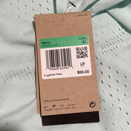 NEW Nike Dri-FIT UV Chino Golf Pants Enamel Green Men’s 30x30 DA4089-308 - Picture 3 of 3