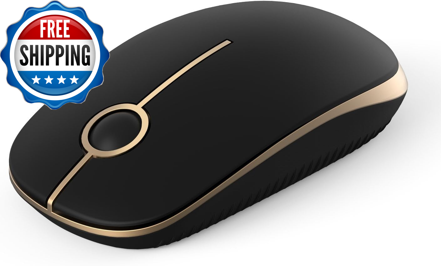 2.4G Slim Wireless Silent Mouse with Nano Receiver for Quiet Computing