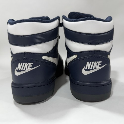 Nike Men's Prestige Navy & White High Tops Size 8 US Pre Owned 584614-410 - Picture 4 of 7