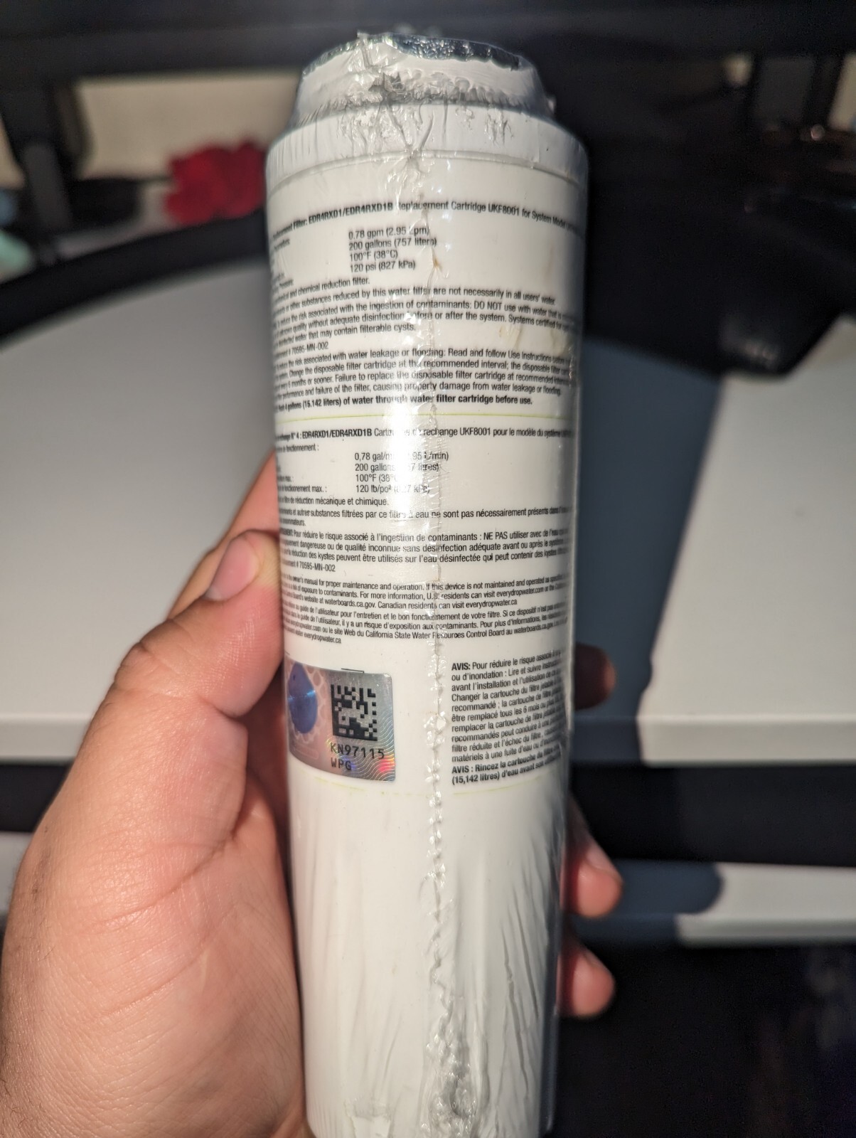 EveryDrop by Whirlpool Refrigerator Ice & Water Filter 4 EDR4RXD1 eBay