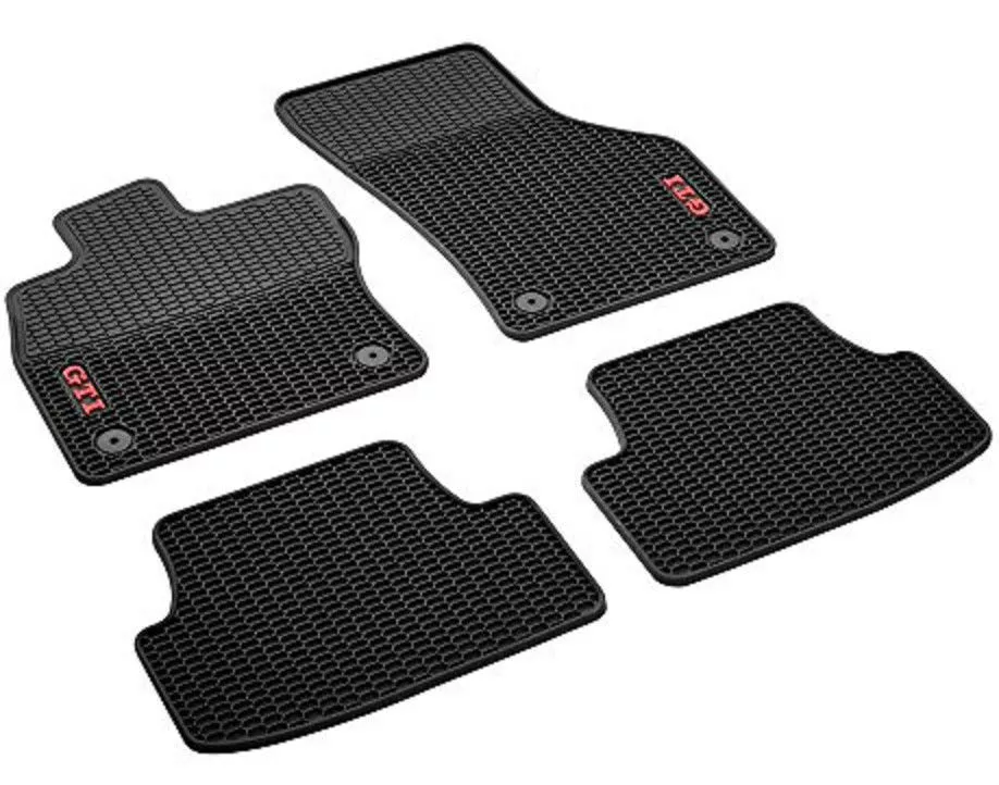Genuine VW Golf 7 VII GTI All Weather Rubber Floor Mats FRONT REAR Set