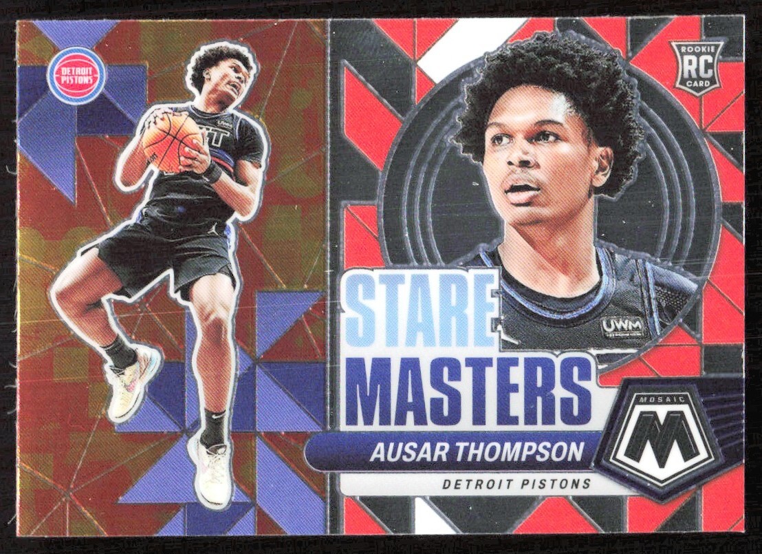 2023-24 2666E Panini Mosaic Stare Masters Ausar Thompson Rookie Detroit Pistons