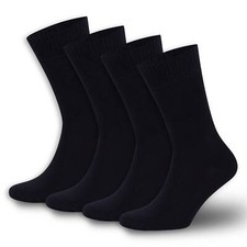 Men  s  Women  s Bamboo Diabetic Crew Socks 4-Pack