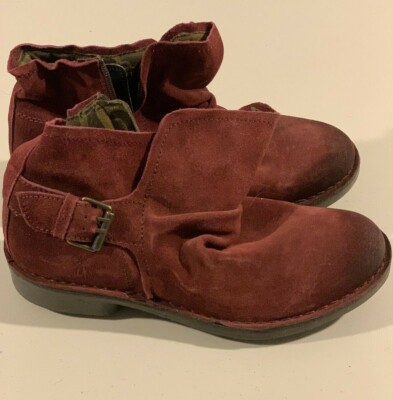 FLY LONDON ~ SUEDE NEBA BOOTS / BOOTS~ DISTRESSED STYLE ~size 10