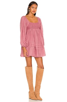 Free People Ari Mini Dress in Dried Currant S NWT $128 | eBay