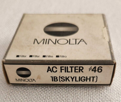 lens Camera FILTER AC 1B SKYLIGHT 46 photo Genuine Konica Minolta NEW VINTAGE