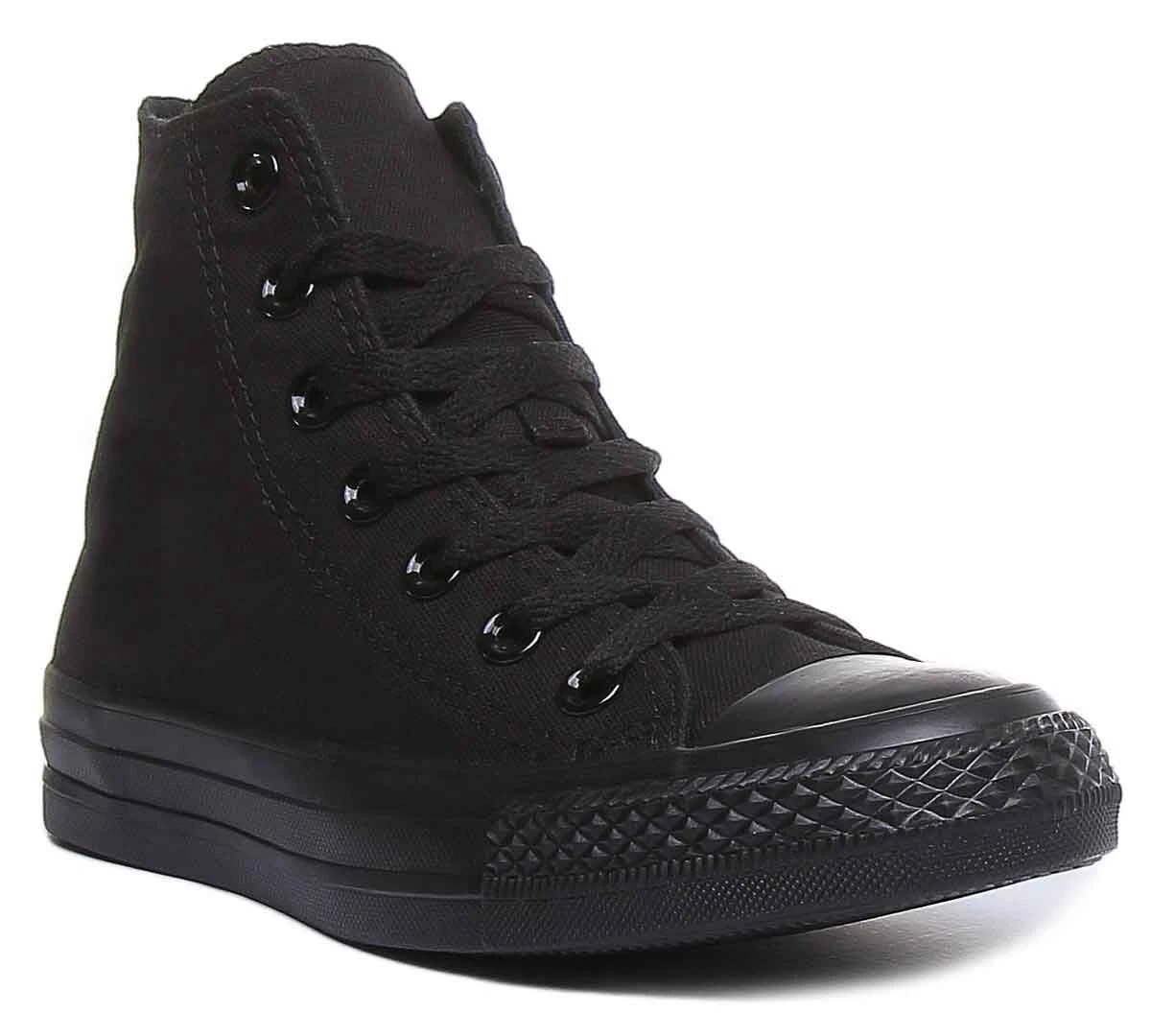Converse M3310 Nero Mono Mezzo Trainer Unisex In Nero Taglia UK 3 13