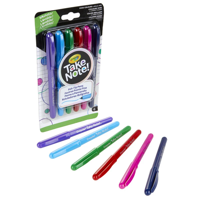 Crayola Washable Fine Point Markers, Assorted - 12 count