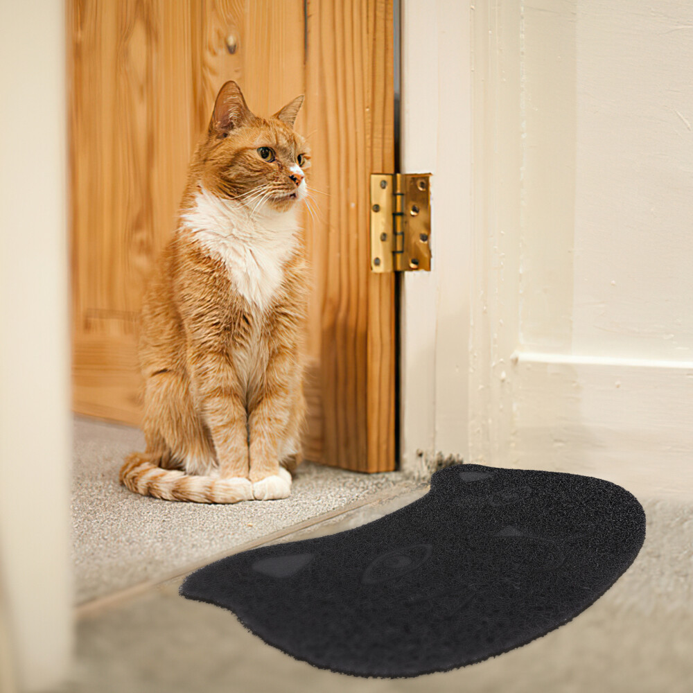 2Pcs Mat Pad Litter Catching Mat Cat Litter Box Mat Animals Pet Kitten