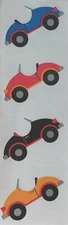 Mrs Grossman`s CARS VW BUG Convertible Jalopy 1991 Stickers VINTAGE