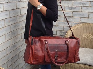 brown holdall bolsa