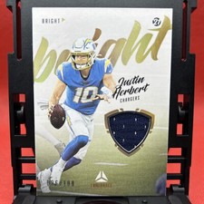 2021 Panini Luminance Justin Herbert Bright Beginnings #BB-JH 36/100 Gold