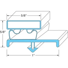 Door Gasket 23 -1/8" X 25 1/8" for Beverage Air - Part# 703-963D-05