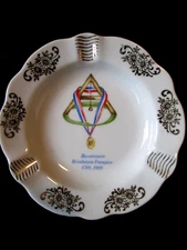 French Revolution 1789 Bicentennial 1989 Ashtray Limoges France Ceramic