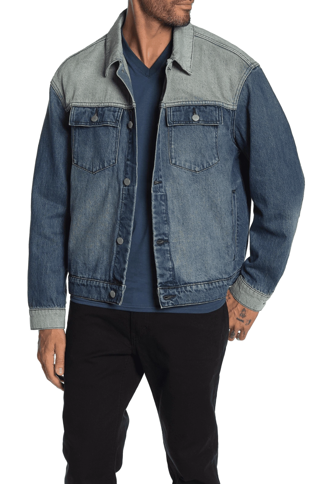 WeSC Men's Denim Jacket Indigo Block Size XL $ 250