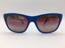 Vintage 1980's Cateye Sunglasses Sail Blue with Mirrored violet tinted lenses