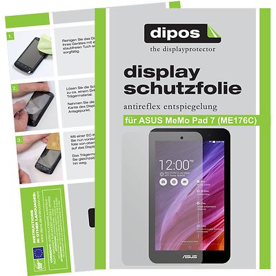3x Schutzfolie für ASUS MeMo Pad 7 (ME176C) matt Displayschutzfolie Folie dipos