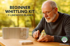 Lime Wood Hand Carving Blanks Blocks 11 Piece  Basswood Linden Two sizes Gift