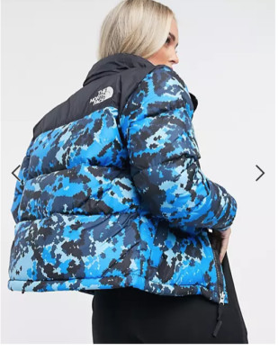 DOWN PUFFER DIGI CAMO BLUE JACKET 