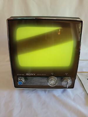 Vintage Sony Solid State TV-950 B&W Portable Television 89986 | eBay