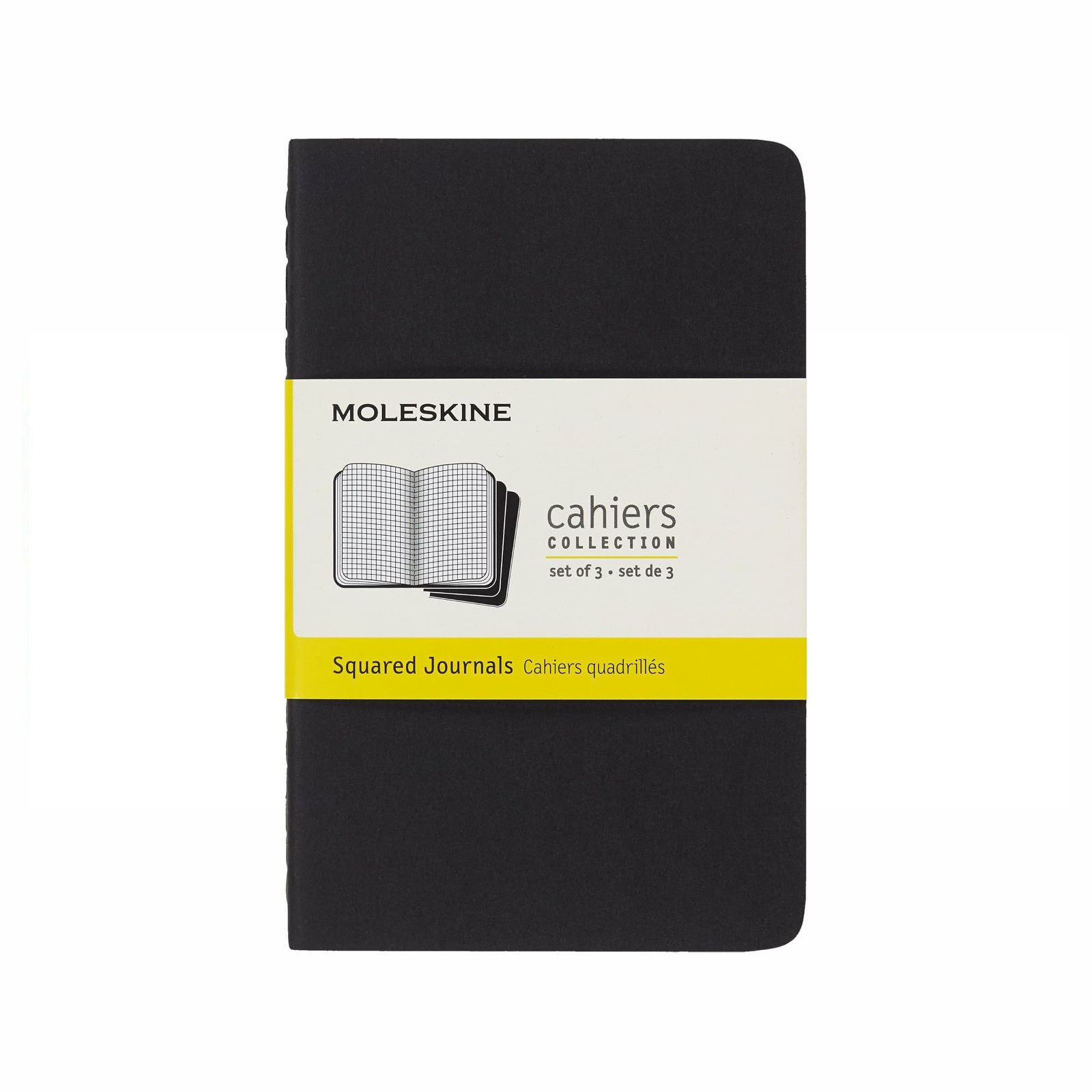 MOLESKINE SQUARED CAHIER - BLACK COVER (3 SET) (PB 2004) - Image 5