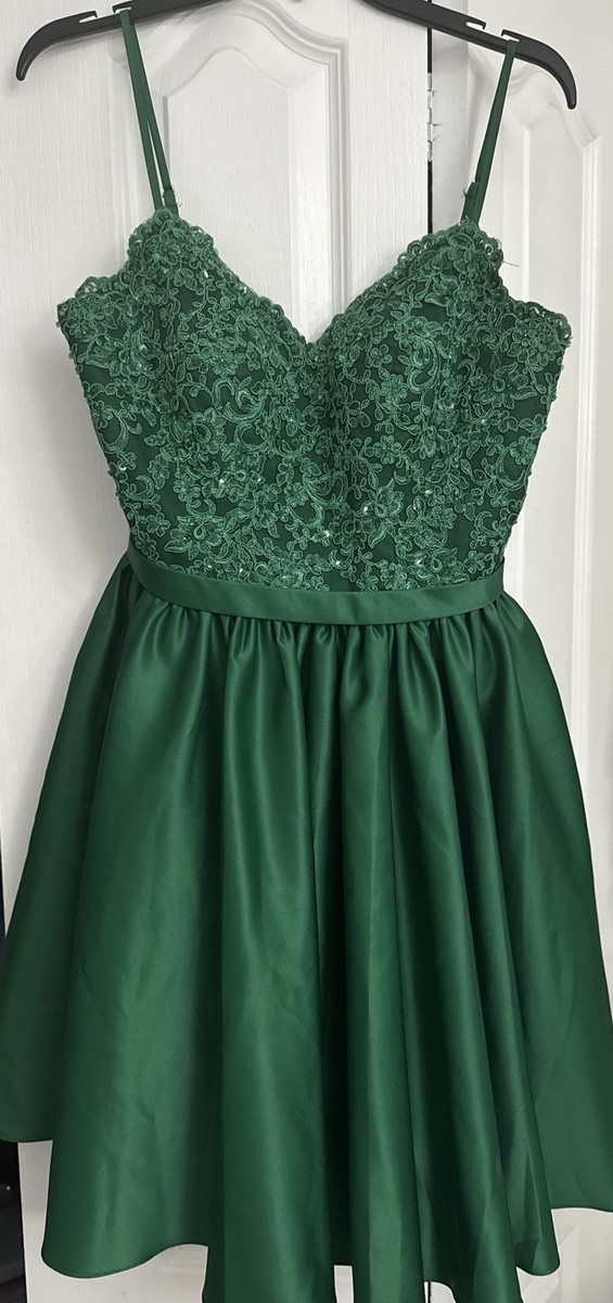 JJ's House Dark Green Sequin Homecoming Dress | eBay