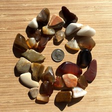 10oz Lot Polished Stones Crystals Minerals Colorful Mixed Natural Rocks Tumbled