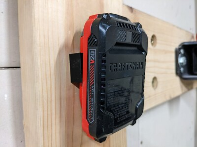 #ad Tool Storage Craftsman V20 Wall Mount or Undershelf Mount for 20v Batteries $3.00