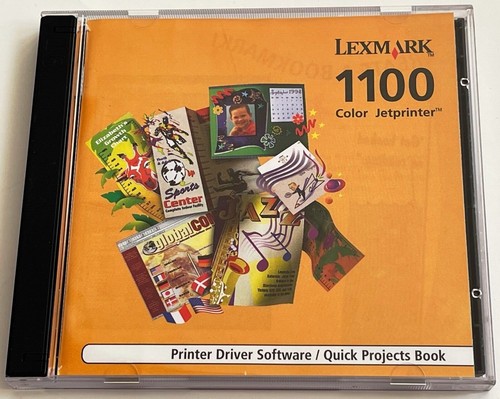 LEXMARK 1100 COLOR JETPRINTER PRINTER DRIVER SOFTWARE QUICK PROJECTS BOOK - Picture 2 of 8