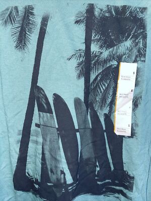 Tropical  Tシャツ Lサイズ ブラック Goodfellow & Co Men's SS Graphic T-Shirt Tropical Surfboards Green