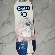 Oral-B iO Gentle Care Toothbrush Replacements Brush Heads Refills White 2ct