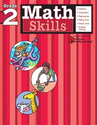 Math Skills: Grade 2 (Flash Kids Harcourt Family Learning) by Flash Kids Editors