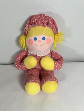 Vintage 1984 Fisher Price Crib Friends Pink Girl Doll Rattle