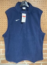 Nike Therma-FIT Fleece Football Coaches Victory Vest Navy DA4965-419 SZ Men  s L