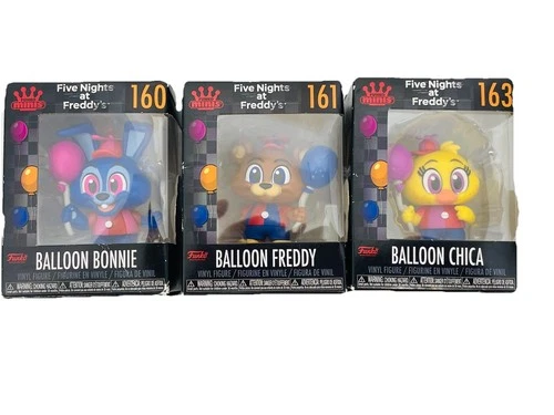 Five Nights At Freddy's Funko Minis BALLOON FREDDY, BONNIE, CHICA,