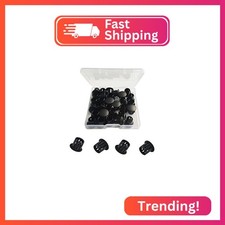 30 Pcs Black Hole Plugs 10mm 3/8" Plastic Hole Plugs, Plastic Plug