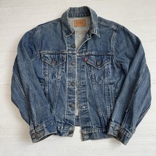 Vintage Levis Denim Jacket 80s 70506-0216 Blue Men 40 Trucker USA Made