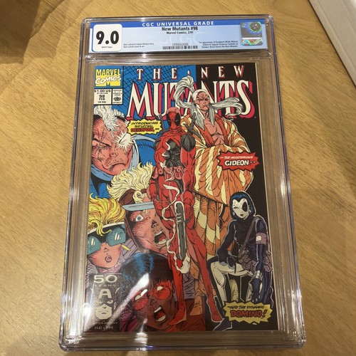 New Mutants #98 CGC 9.0 Marvel Comics 1st App of Deadpool 1991