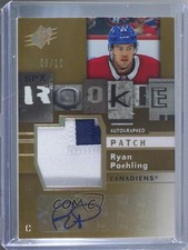 2019-20 SPx 2009-10 Retro Rookie Jersey Tier 2 8/10 Ryan Poehling Patch Auto 0c3