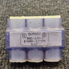 Burndy BIBD-2/0-3 Insulated Multitap Connector Clear Multi 3 Port Wire 14-2 AWG