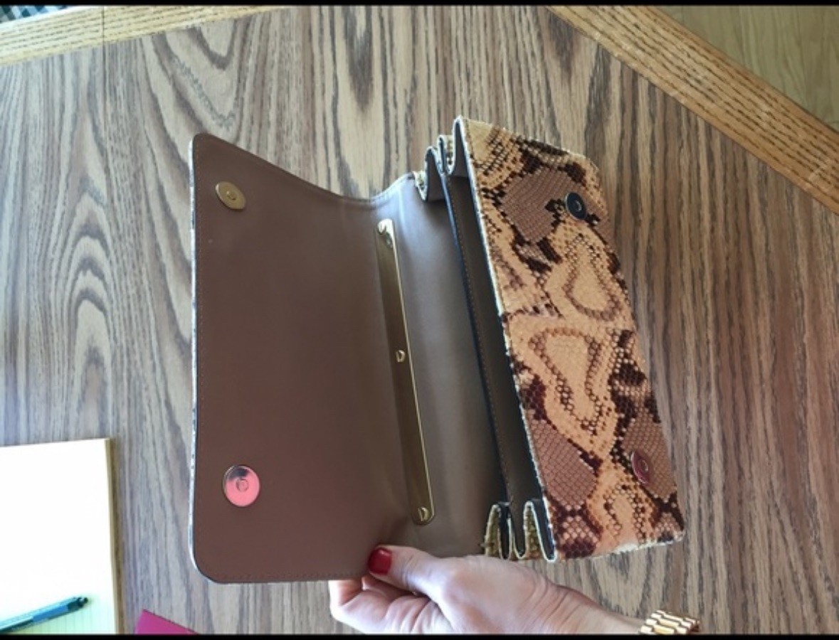 Valentino Va Va Voom Rockstud Python Chain Bag Cl… - image 2