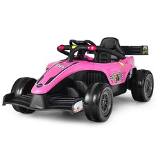 12V Kids Car Electric Racing Truck 2 Speeds Remote Control w/ MP3  Lights Pink
