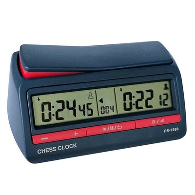 Digitaler Schach-Timer, Schachuhr, stummschaltbar, tragbare digitale Schachuhr für