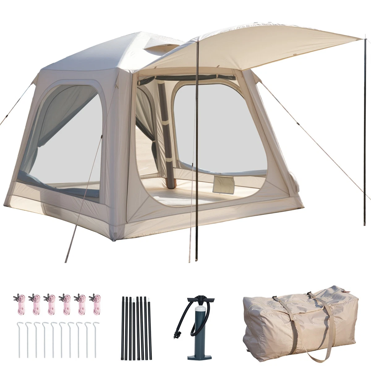 ultra light tarp 12x9.7 Ultralight Tent Tarp  Hammock & Camping Shelter Fly - Dark Grey, 144"L x 116"W